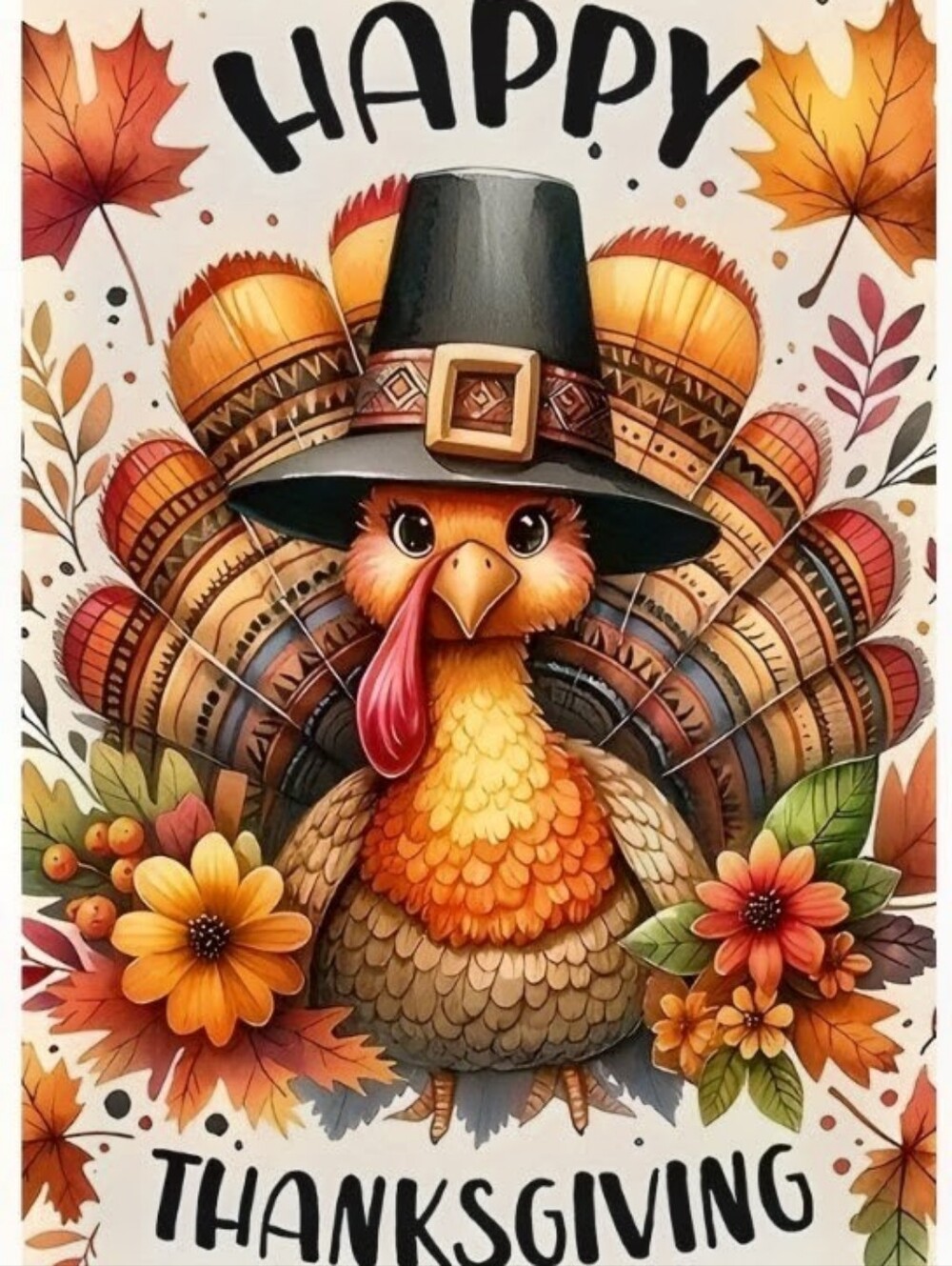 Happy Thanksgiving 🦃 8x10 Print